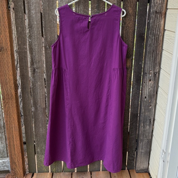 Gudrun Sjoden Textured Organic Cotton Oversized Lagenlook Dress Sz L - Picture 2 of 14